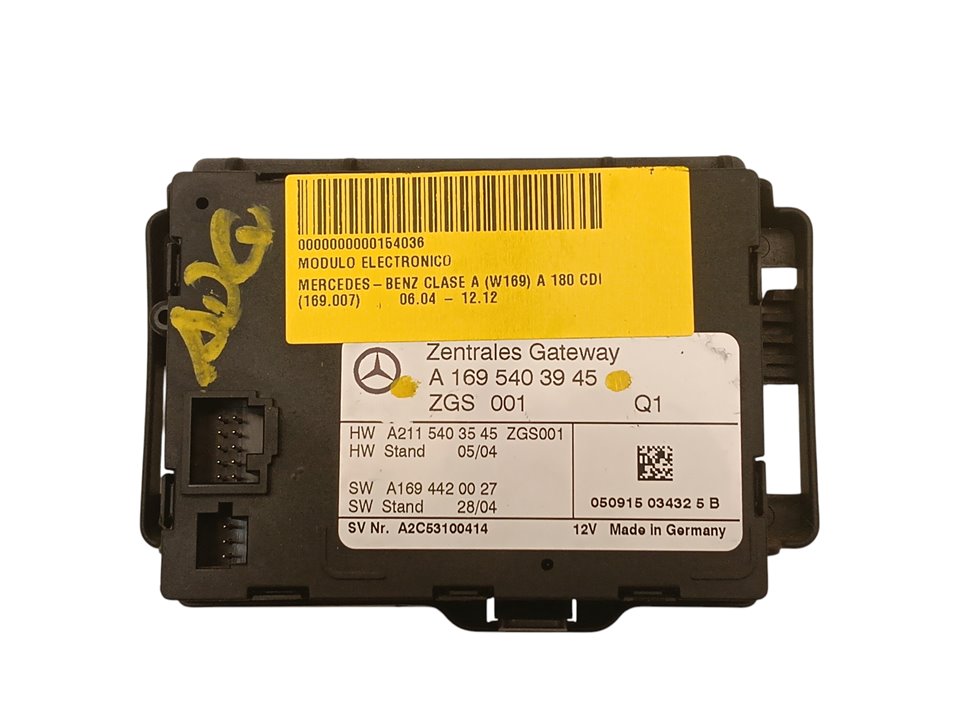 Módulo electrónico Mercedes-Benz A (BM 169)
