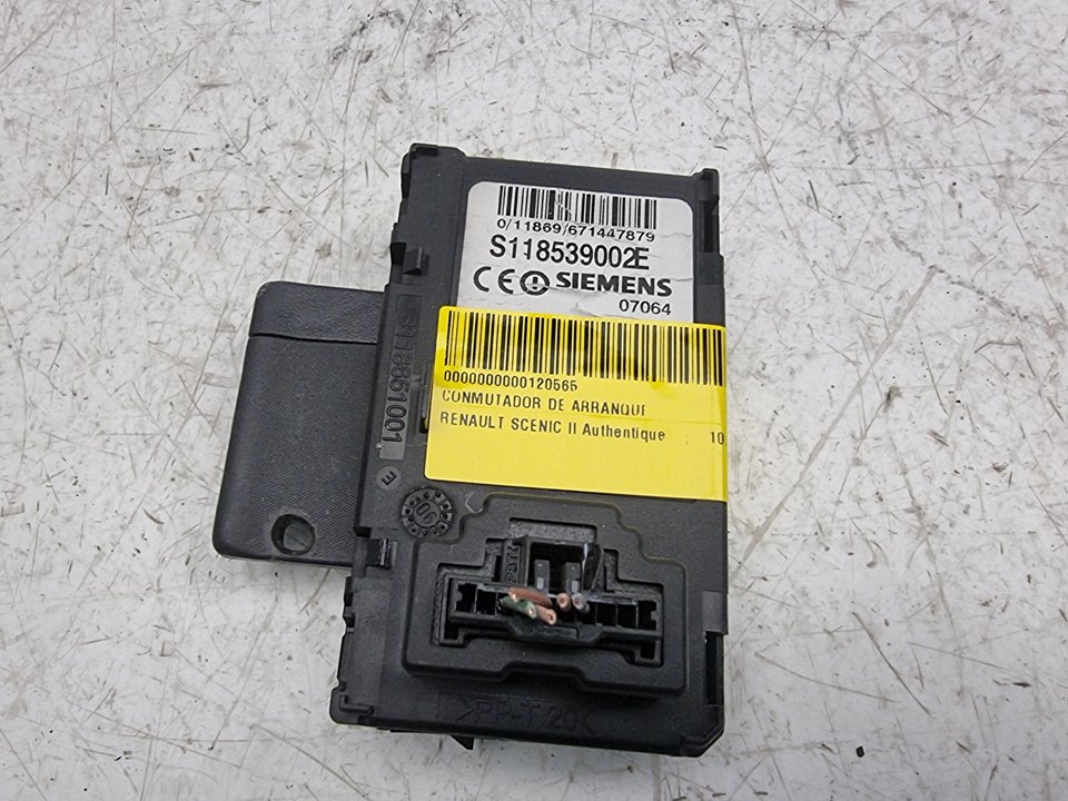 Conmutador de arranque Renault Scenic II (JM)