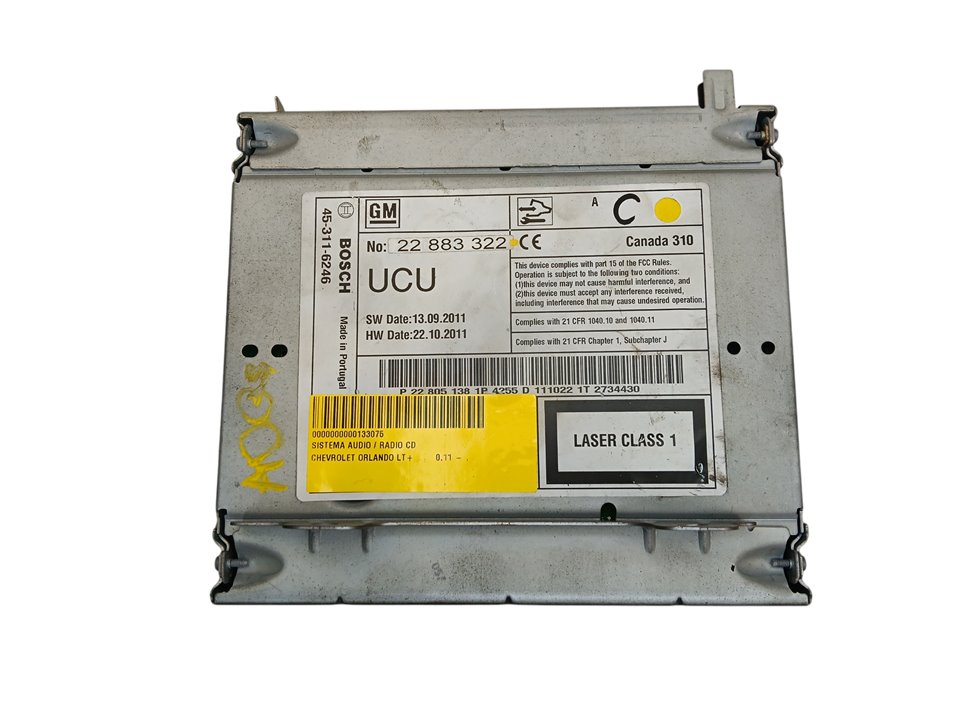 Sistema audio / radio CD Chevrolet Orlando