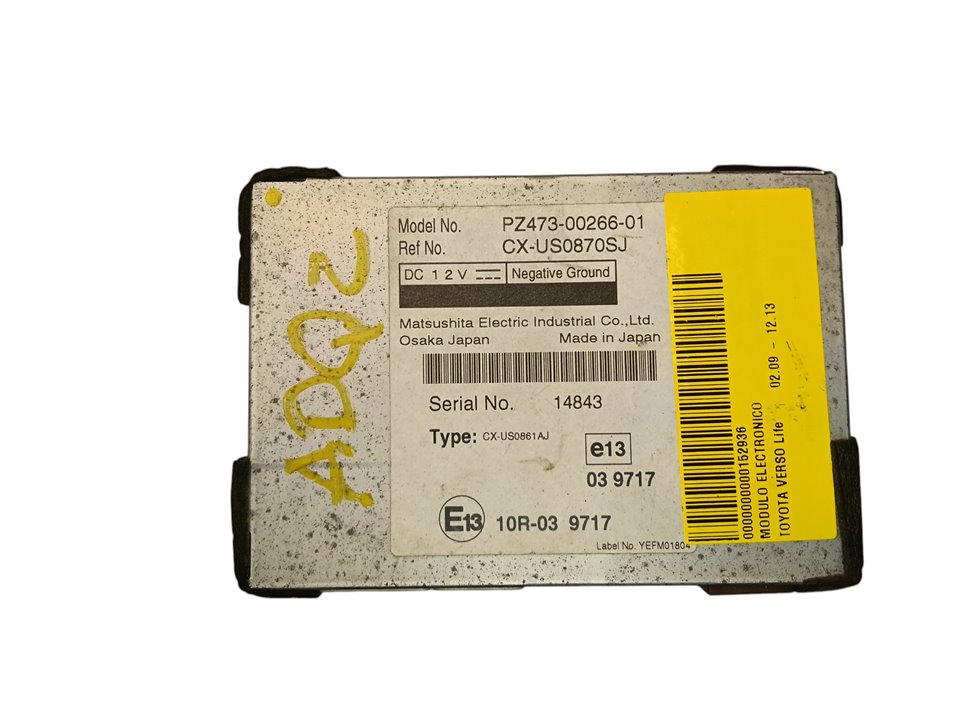 Módulo electrónico Toyota Verso (AUR2/ZGR2)