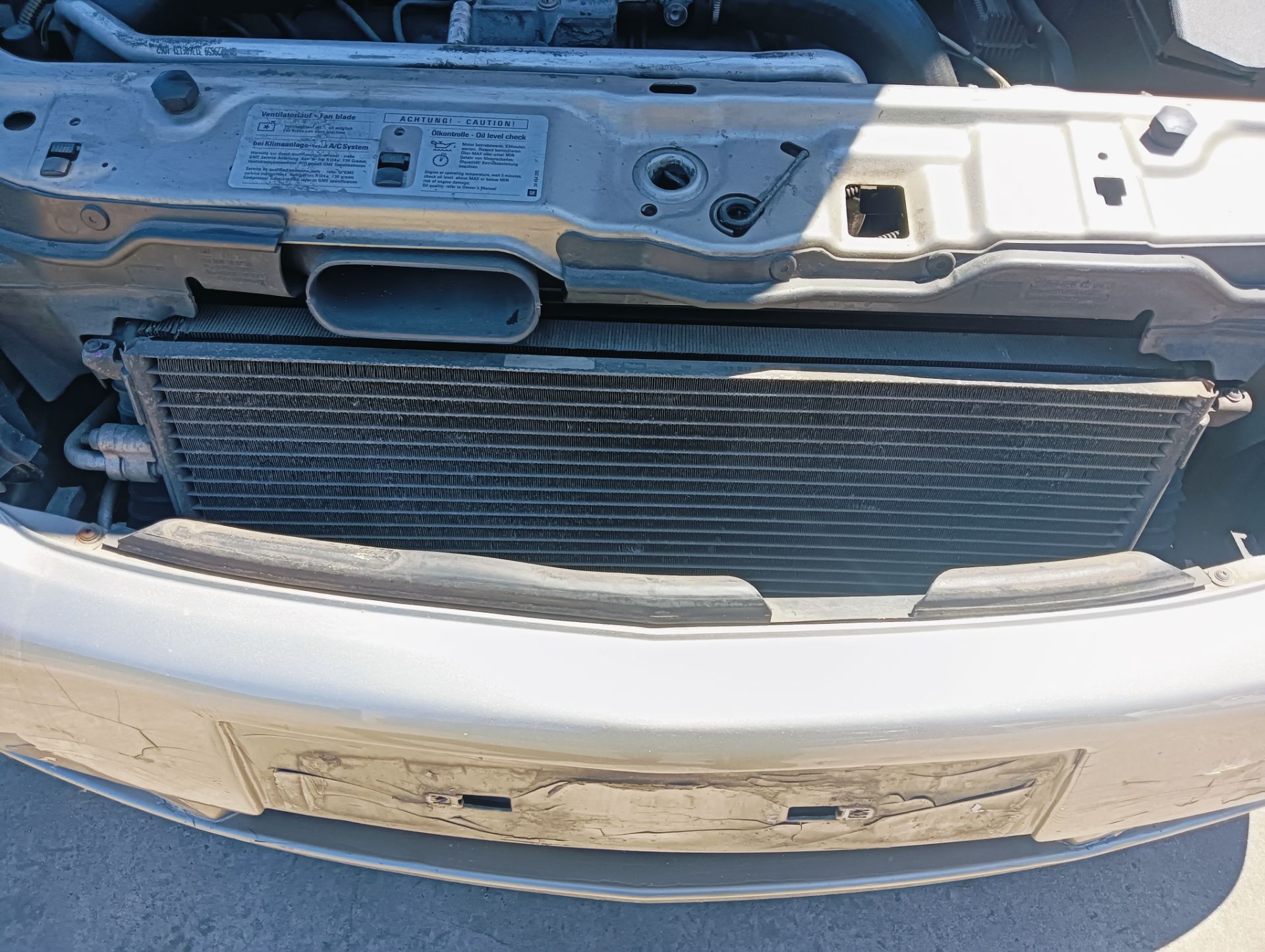 Condensador / radiador aire acondicionado Opel Vectra C