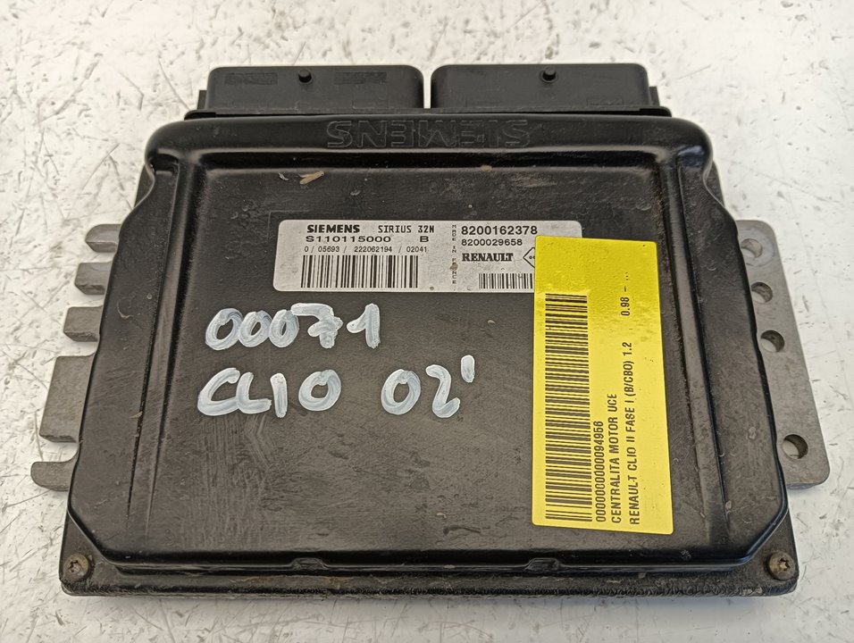 Centralita motor uce Renault Clio II (B/CB0)