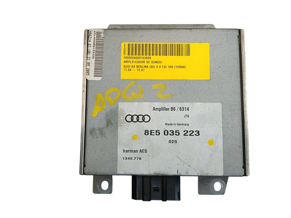 Amplificador de sonido Audi A4 (8E)