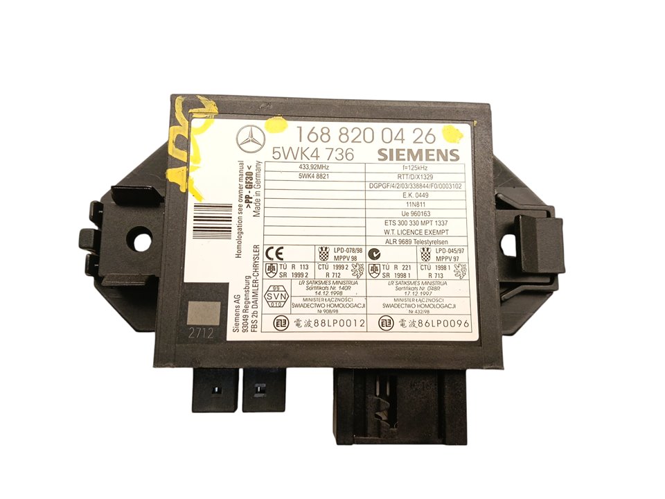 Centralita inmovilizador Mercedes-Benz A (BM 168)