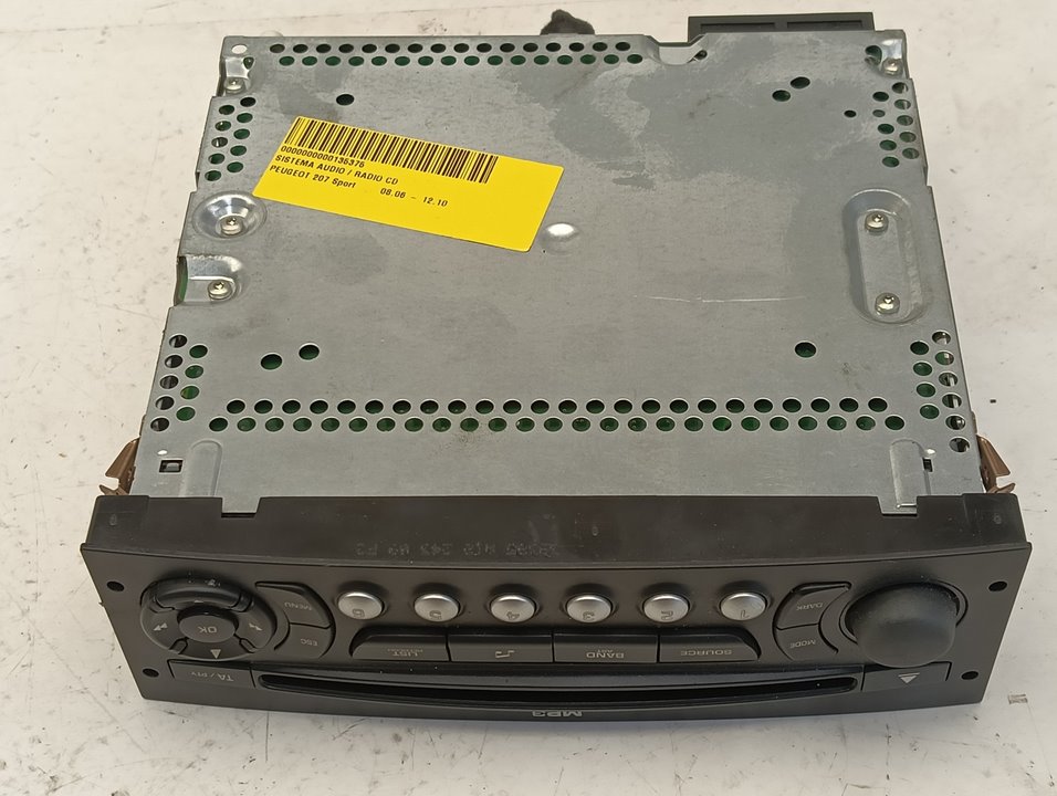 Sistema audio / radio CD Peugeot 207