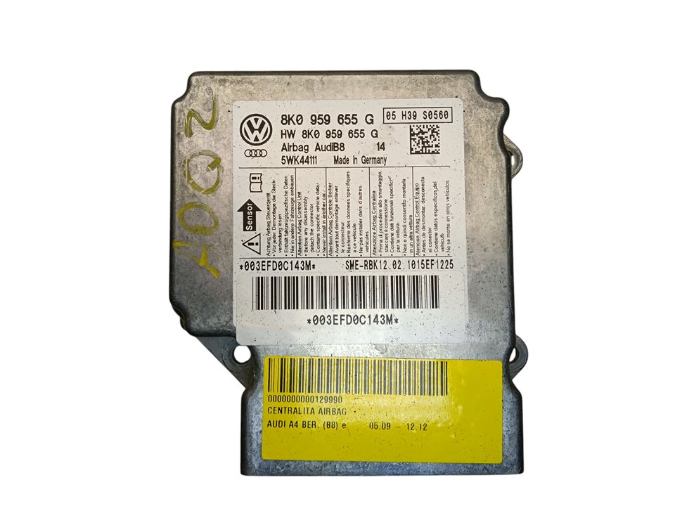 Centralita airbag Audi A4 (8K2)