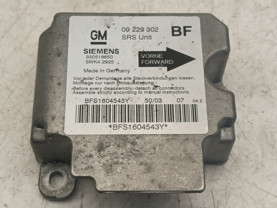 Centralita airbag Opel Astra G