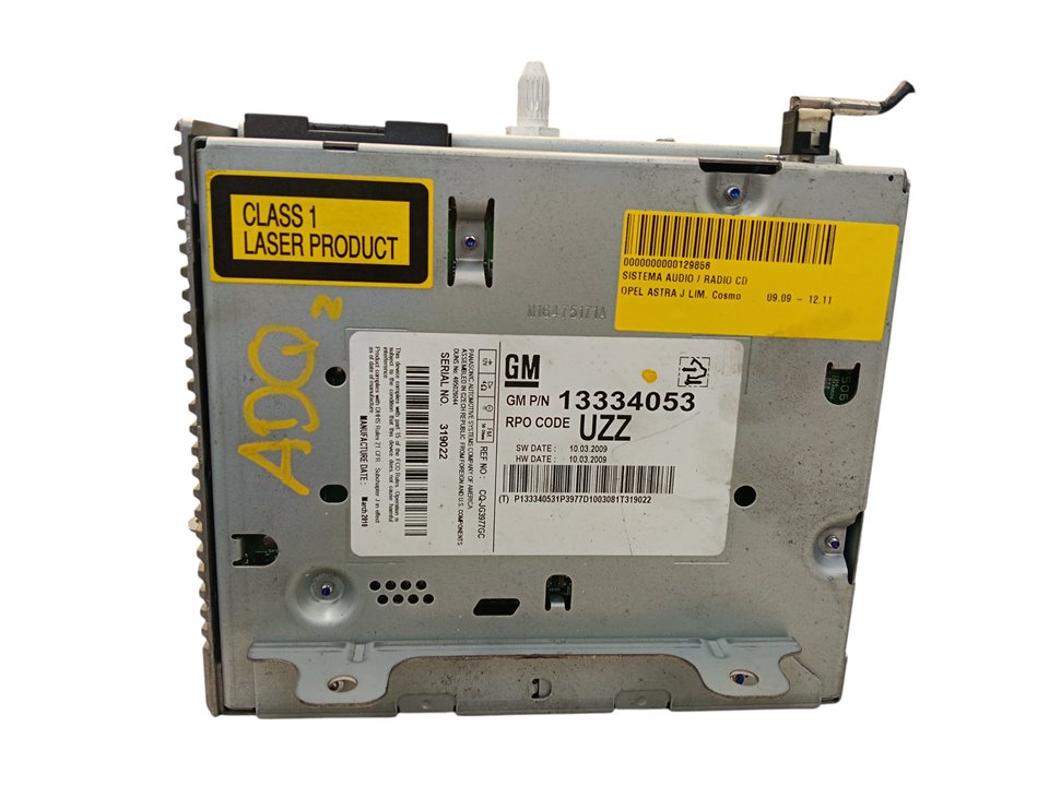 Sistema audio / radio CD Opel Astra J