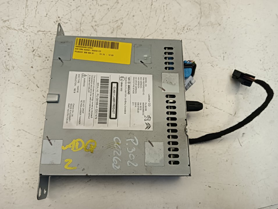 Sistema audio / radio CD Peugeot 308